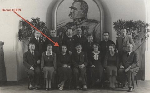Bronia Horn, Teacher - Marshal Jozef Piłsudzki School in Busko-Zdroj, Poland - 1935